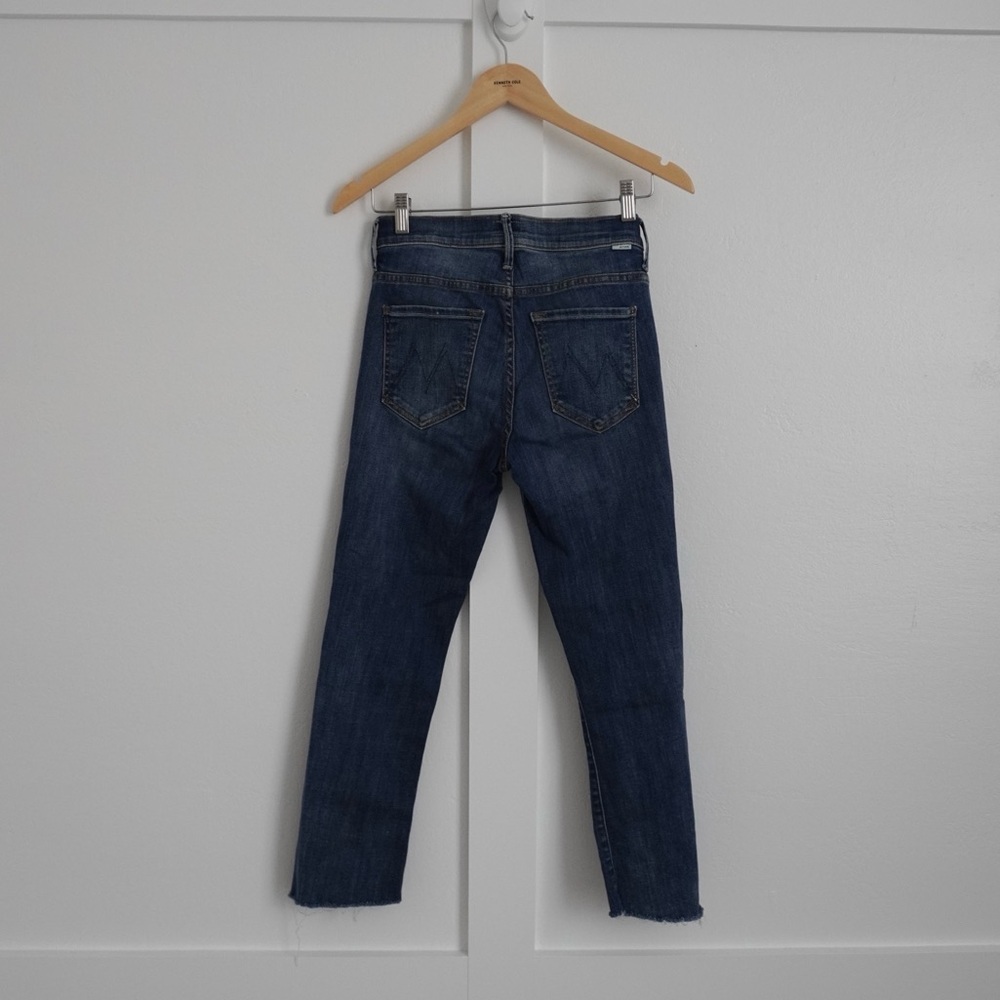 Mother Insider Crop Step Fray Jeans in Not Rough Enough - Picture 3 of 3
